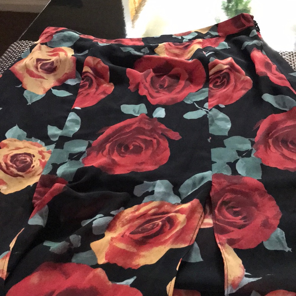 Long floral skirt